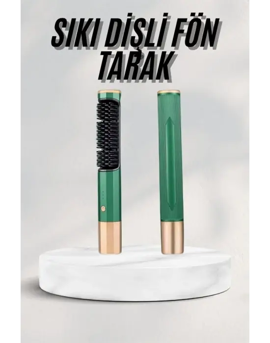 Düzleştirici Fırça Saç Düzleştirici Arada Fön Tarak Taşınabilir