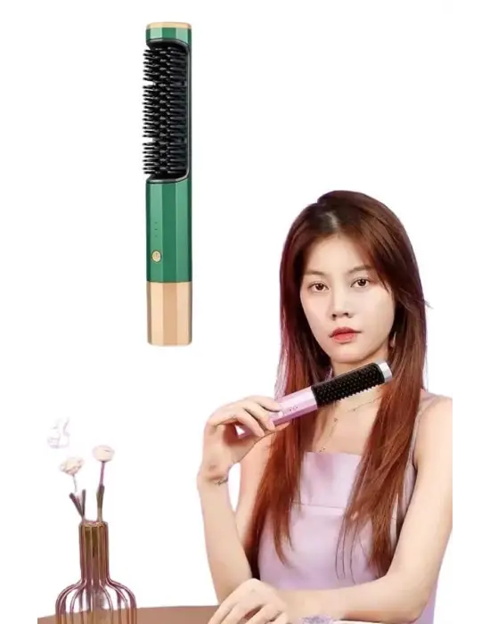 Düzleştirici Fırça Saç Düzleştirici Arada Fön Tarak Taşınabilir