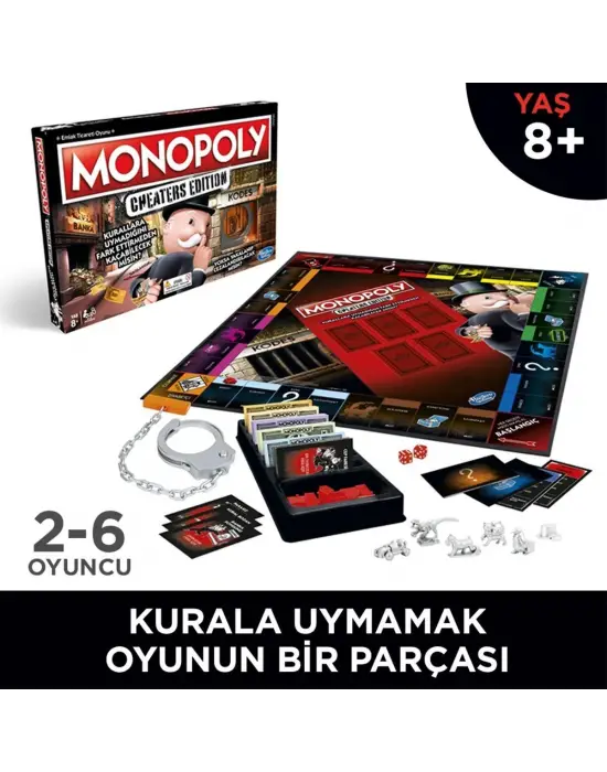 E1871 Hasbro Gaming - Monopoly Cheaters Edition +8 yaş