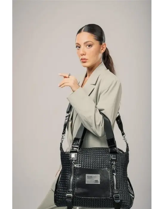 Ebga Siyah Cilt Kol Ve Omuz Çantası