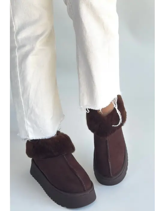 Edali Kahverengi Süet Bot