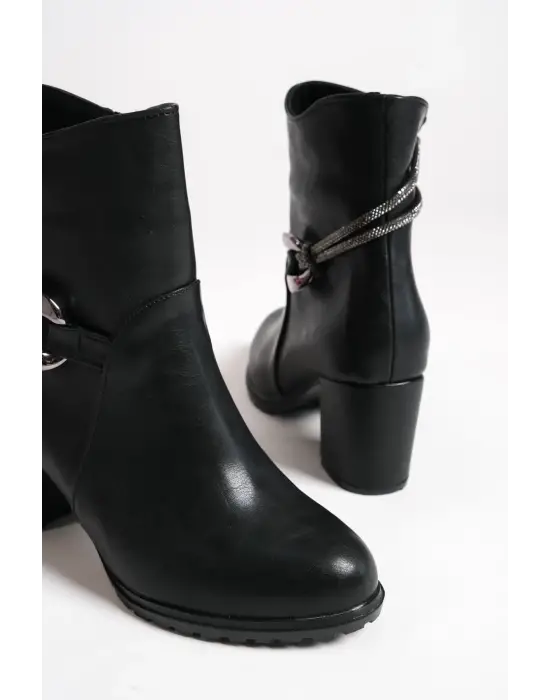 Şık Fermuarlı Bayan Bot