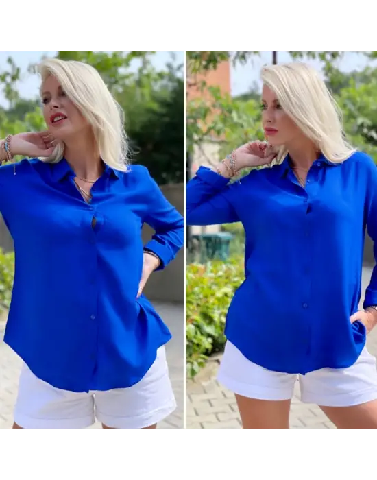 Omarı Efsane Dokuma Viskon Gömlek