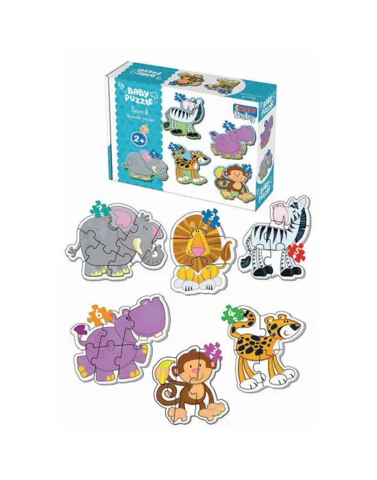 Omarı Eğlenceli ve Renkli Hayvan Puzzle Seti