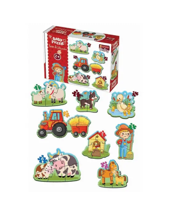 Omarı İlk Çiftlik Puzzle Oyunu - Bebekler İçin Eğlenceli Bulmaca