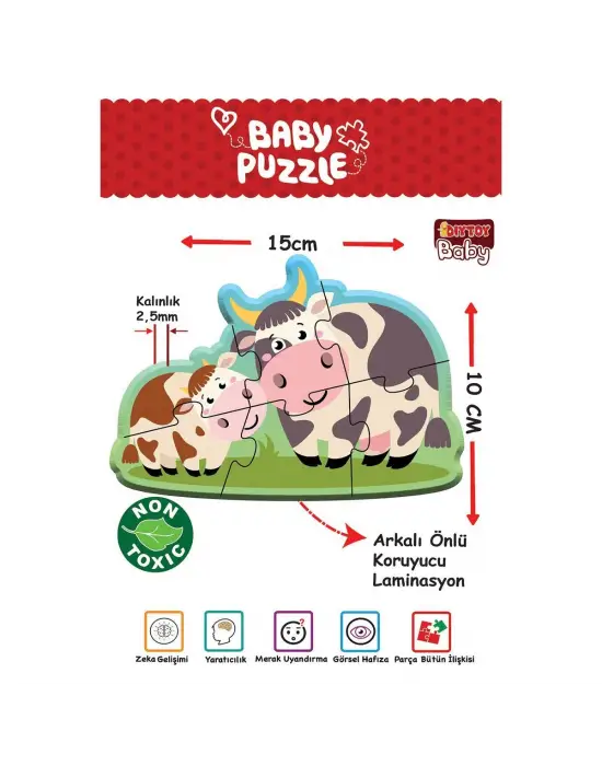 Omarı İlk Çiftlik Puzzle Oyunu - Bebekler İçin Eğlenceli Bulmaca