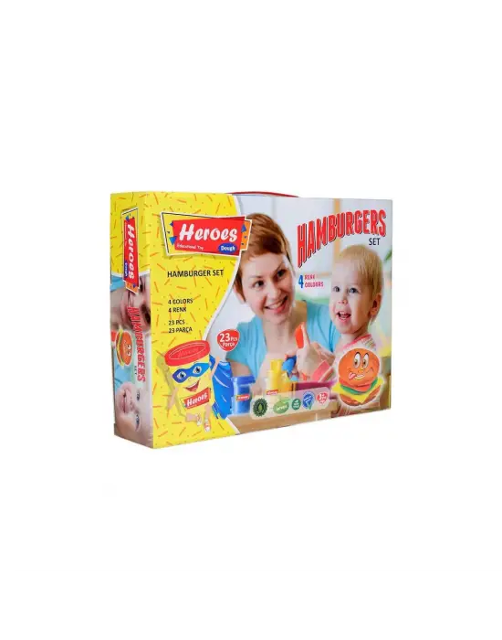Omarı Eğlenceli ve Yaratıcı Hamburger Oyun Hamuru Seti