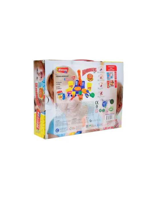 Omarı Eğlenceli ve Yaratıcı Hamburger Oyun Hamuru Seti