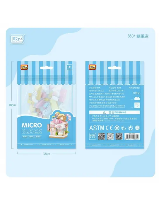 Omarı Yaratıcı Mini Blok Oyuncak Poşeti - Renkli Eğlence