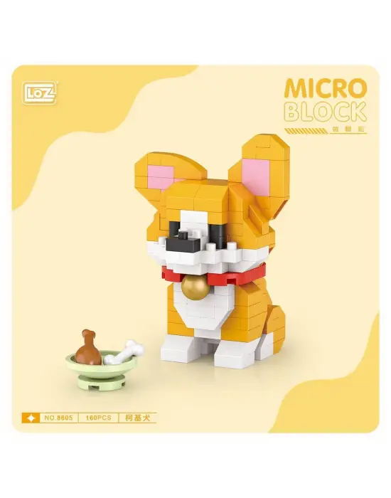 Omarı Renkli Köpek Blok Seti Mini Poşet