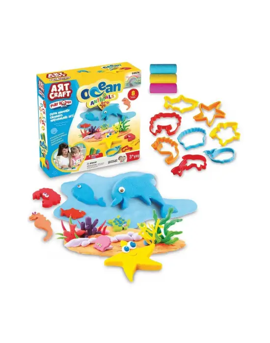 Omarı Yaratıcı Deniz Hayvanı Oyun Hamuru Seti