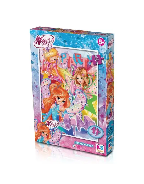 Omarı Eğlenceli ve Zorlayıcı 50 Parça Winx Puzzle