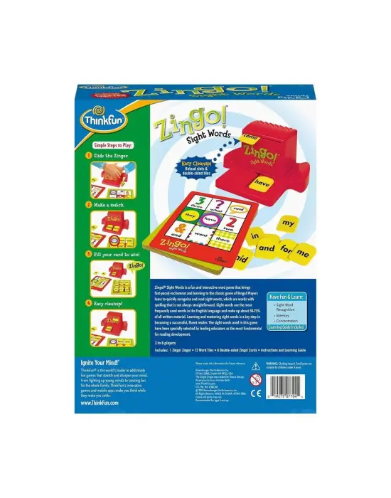 Omarı Hızlı ve Kolay Kullanımlı 1-2-3 Zingo Seti