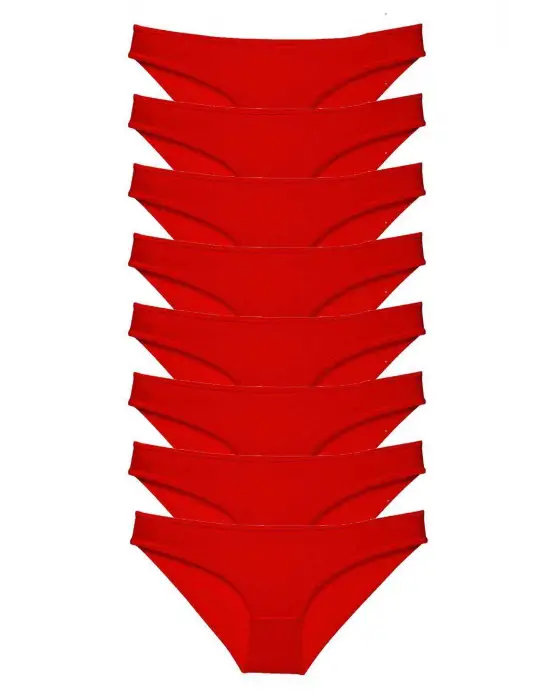 Omarı Süper Eko Set Kadın Slip Külot - Kırmızı