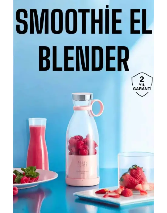 El Blender Bardak Blender Şarjlı Taşınabilir Meyve Sıkcağı Smoothie