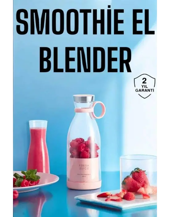 El Blender Bardak Blender Şarjlı Taşınabilir Meyve Sıkcağı Smoothie