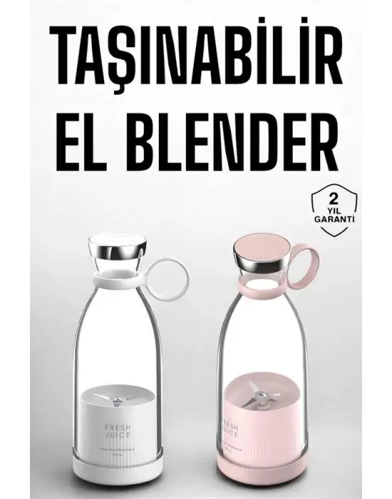El Blender Taşınabilir Meyve Blender Şarj Edilebilir Taşınabilir Blender Elektrikli