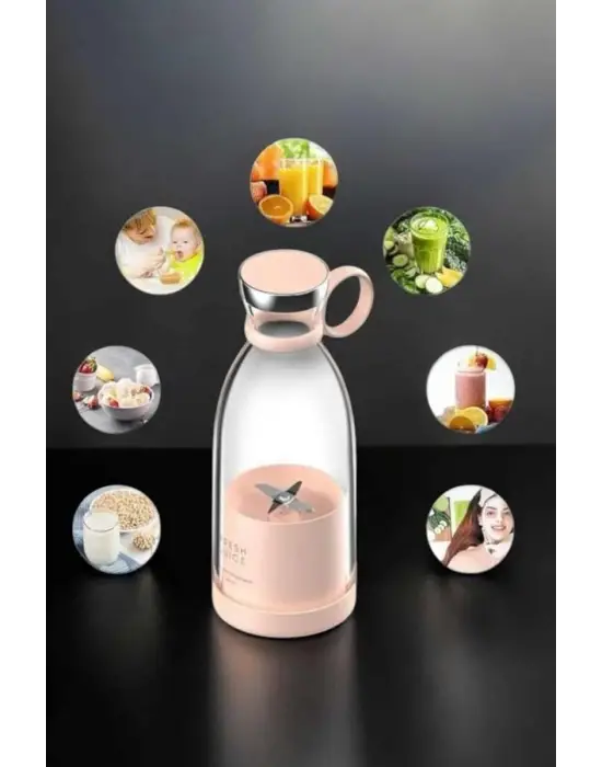 El Blender Taşınabilir Meyve Blender Şarj Edilebilir Taşınabilir Blender Elektrikli