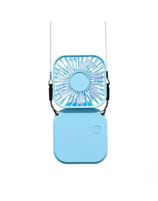 El Fanı Mini Masaüstü Ve Boyun Askılı Fan Portatif Şarjlı 3 Kademeli Vantilatör Soğutucu