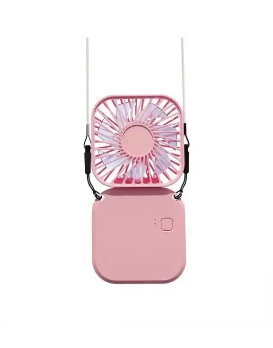 El Fanı Mini Masaüstü Ve Boyun Askılı Fan Portatif Şarjlı 3 Kademeli Vantilatör Soğutucu