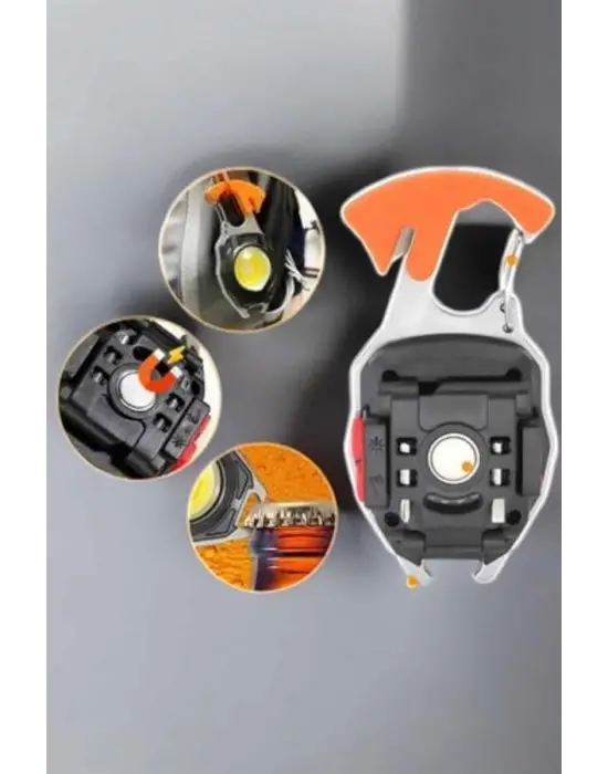 El Feneri Acil Işık Seti Tornavida Düdük Kapak Açma Kamp Lambası