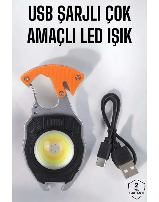 El Feneri Acil Işık Seti Tornavida Düdük Kapak Açma Kamp Lambası