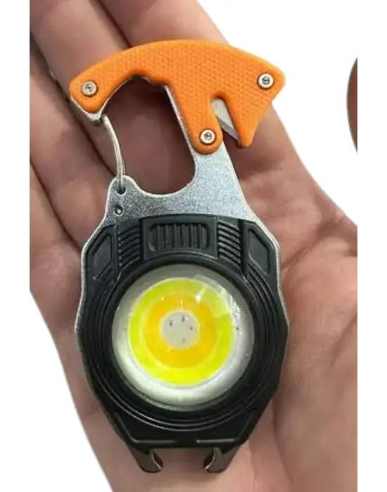 El Feneri Led Anahtarlık Çok Fonksiyonlu Mini Çakmak Özellikli