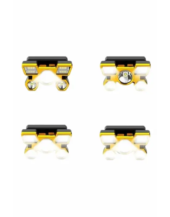 El Feneri Süper Kafa Lambası 4 Modlu 5 Led Kafa Feneri