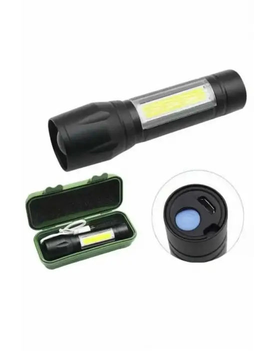 El Feneri Uzun Menzilli Usb Şarj Edilebilir Kamp Lambası