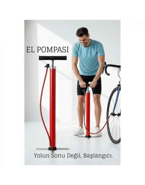 El Pompası Bisiklet Scooter Motosiklet Lastik Şişirici Profesyonel Şişirme
