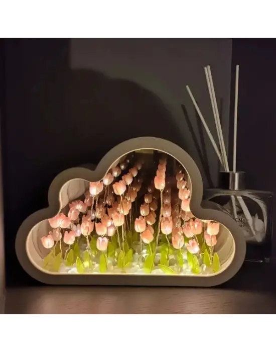 El Yapımı Büyük Boy Bulut Gece Lambası