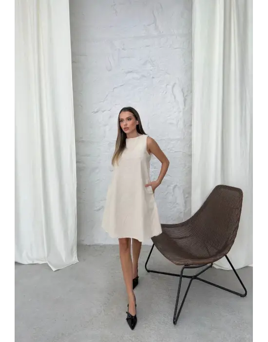 Omarı Yazın En Rahat Elbisesi - Çan Kısa Elbise