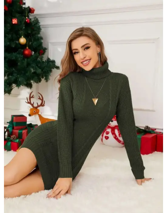 Omarı Şıklığıyla Fark Yaratan Kadın Balıkçı Yaka Elbise