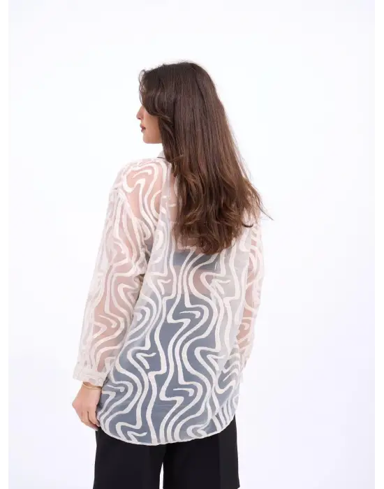 Omarı Şık Siyah Gömlek Modeli - Trendsetter Erkek Koleksiyonu