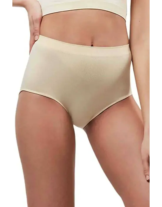 Elegant Yüksek Bel Dikişsiz Slip Külot
