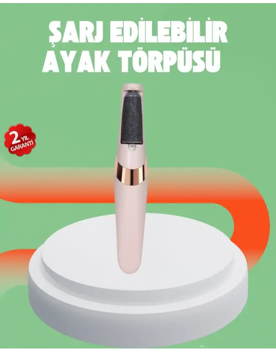 Elektrikli Ayak Törpüsü Usb Şarjlı Nasır Ve Kallus Giderici