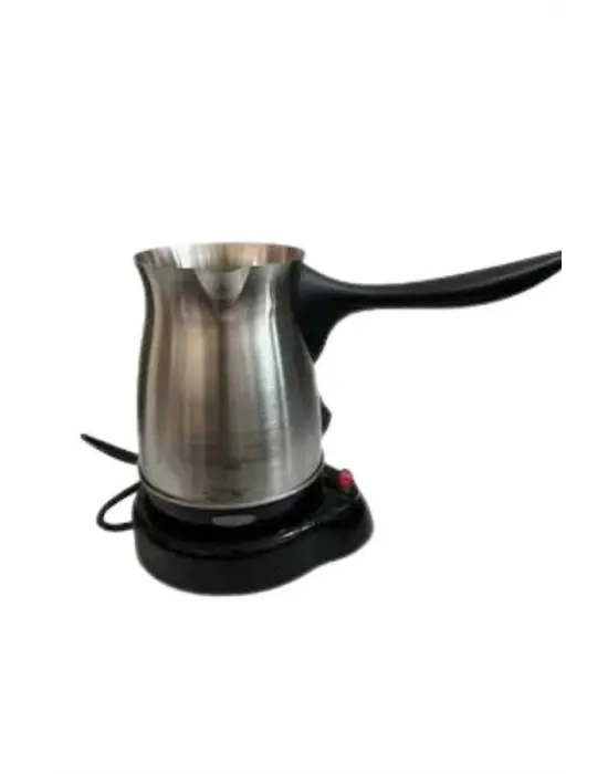 Elektrikli Cezve 800 Watt Paslanmaz Çelik Türk Kahve Makinesi Saplı