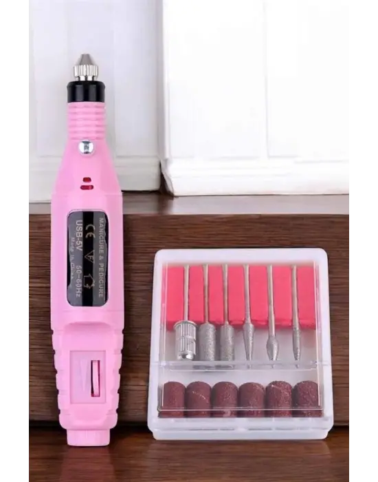 Elektrikli Manikür Pedikür Törpü Seti Protez Tırnak Nasır Temizleyici