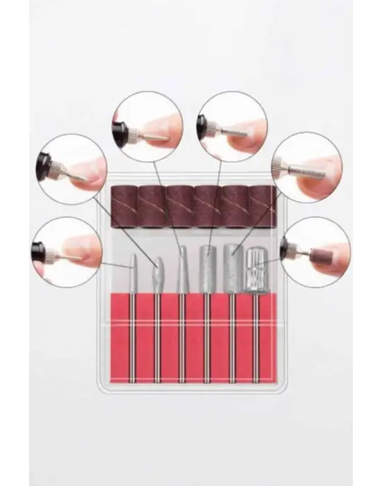 Elektrikli Manikür Pedikür Törpü Seti Protez Tırnak Nasır Temizleyici