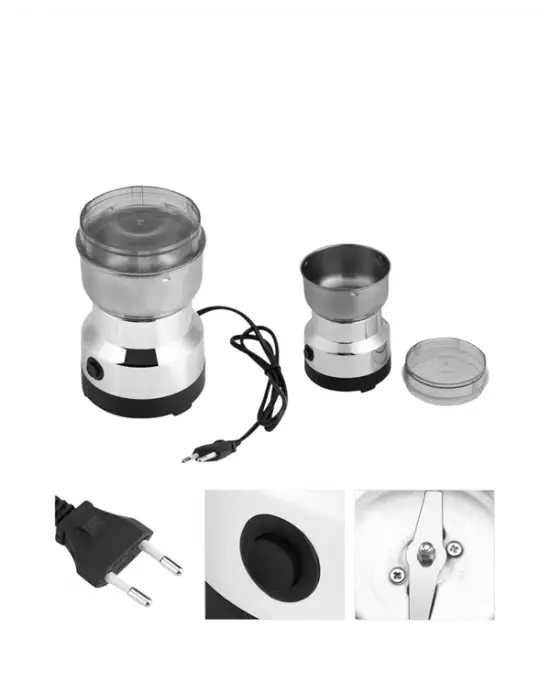 Elektrikli Sessiz Kahve Öğütücü | Çok Fonksiyonlu, 200w, Ab Fişli, Kolay Temizlenir