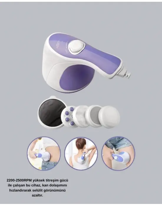 Elektrikli Yağ Yakıcı Masaj Aleti – 5 Başlıklı Selülit Ve Vücut Sıkılaştırıcı