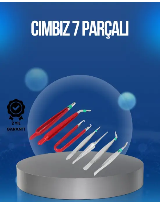 Elektronik Devre Ve Saat Tamiri İçin 7’li Paslanmaz Çelik Cımbız