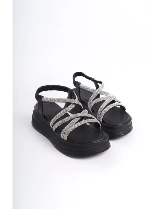 Zerafet Dolu Taşlı Sandalet