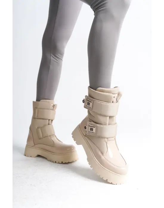 Zarif Bayan Bot - Krem