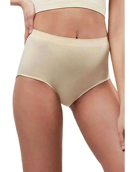 Elegant Yüksek Bel Dikişsiz Slip Külot