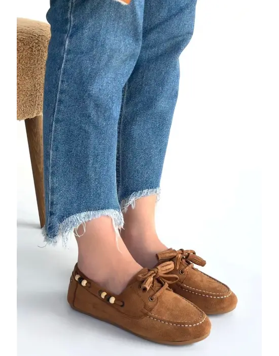 Hardal Süet Babet Kadın Ayakkabı