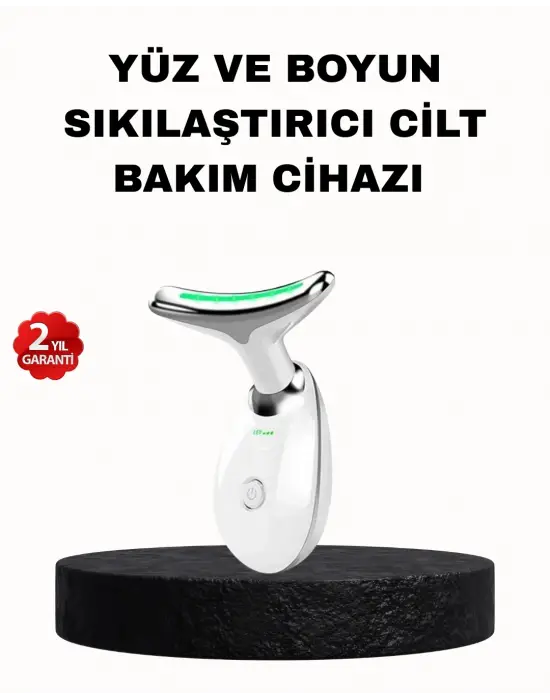 Ems Mikro Akım Yüz Ve Boyun Sıkılaştırıcı Cihaz 7000 Vpm Titreşim Isı Terapili