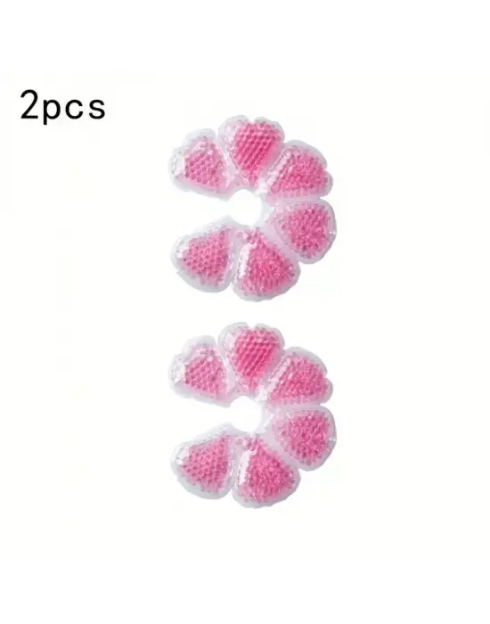 Omarı Sıcak ve Soğuk Kullanıma Uygun Jel Göğüs Pedi - Konfor ve Destek Sağlayan Emzirme Pedi (Pembe)