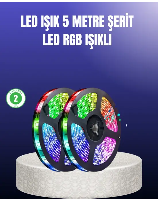 Enerji Tasarruflu Rgb Şerit Led 5 Metre