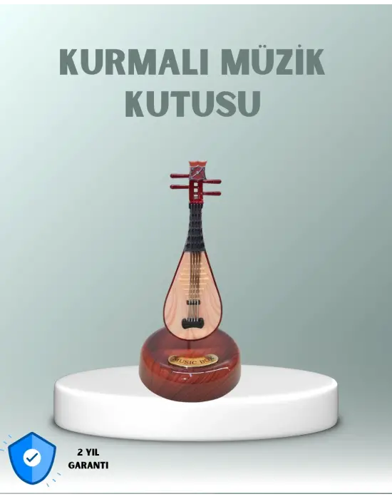 Enstrüman Figürlü Melodi Çalan Dekoratif Müzik Kutusu